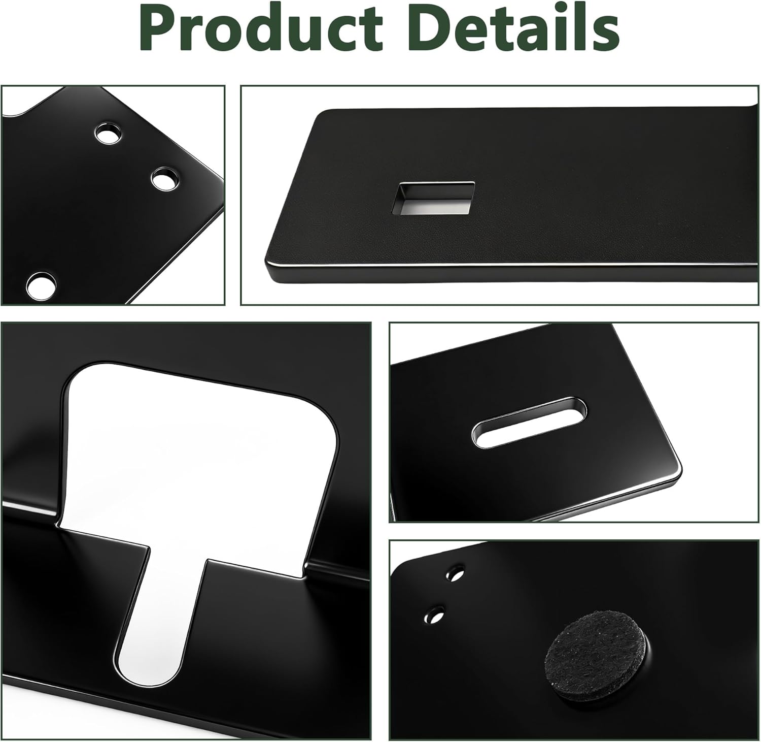 Universal CB Radio Mount Compatible with Jeep Wrangler JL JLU 2018-2024 & Gladiator JT 2020-2024, Quick Disconnect Bracket for Center Console(Passenger Side)