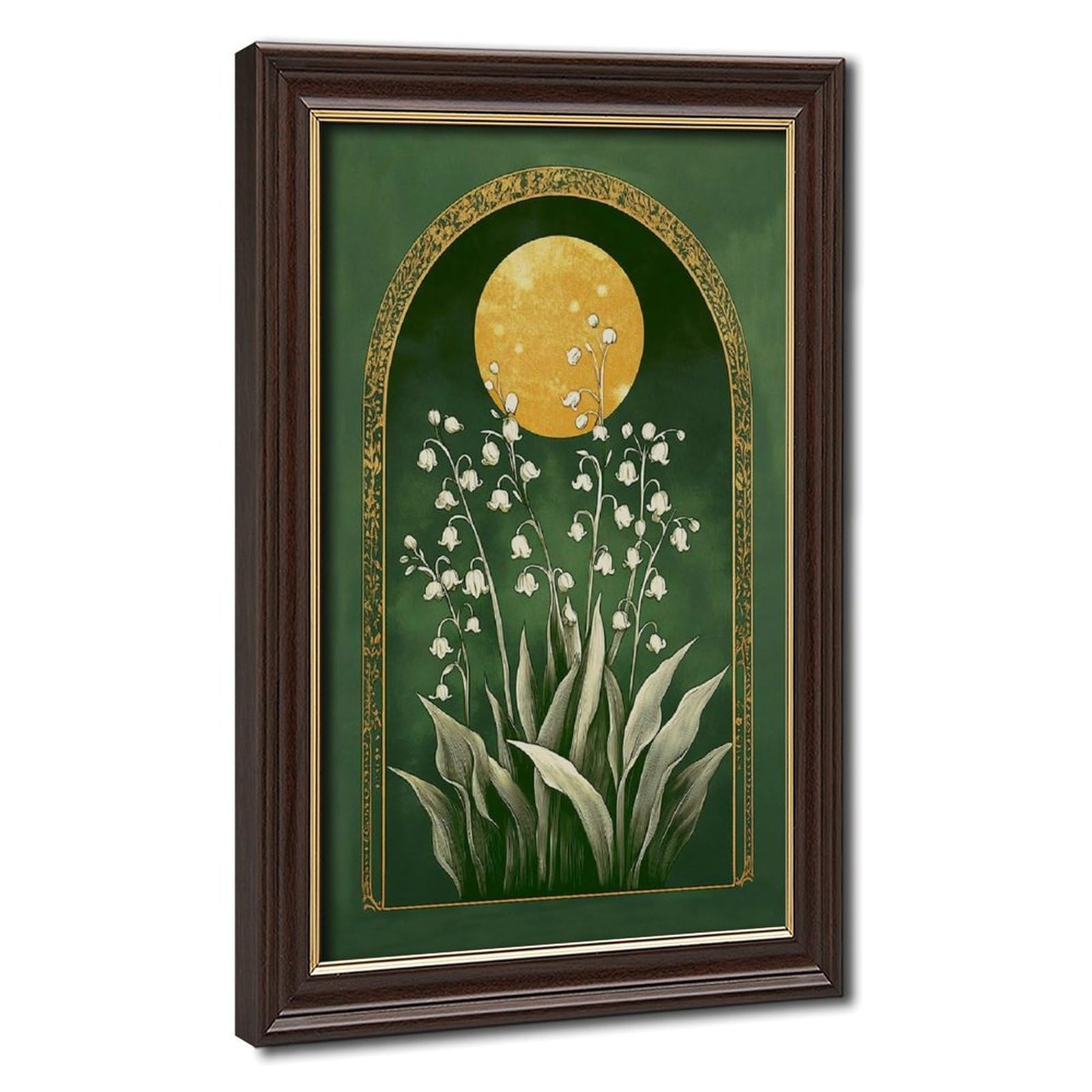 Bareronor Lily of The Valley Canvas Poster for Bedroom Decor Gift