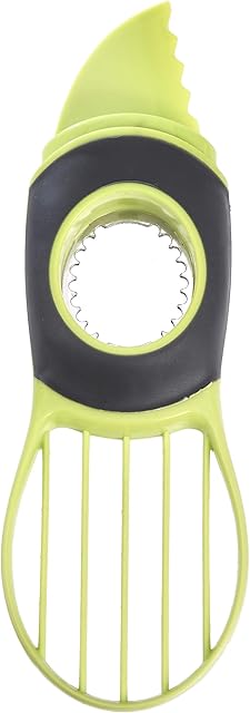 Amazon Basics Multi-Function Avocado Slicer, Grey and Green