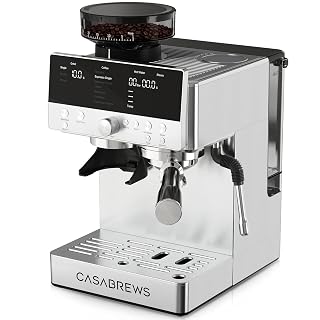 CASABREWS MARENZA Semi-Auto Espresso Coffee Machine with Built-in Grinder, Professional Coffee Maker with Milk Frother Steam Wand, Barista-Quality Cappuccino Latte Machine with LCD Display - Amazon product rated Grade A