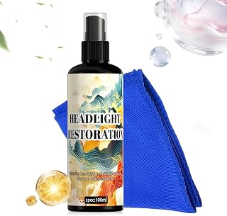 Headlight Restoration Kit 100ml Lens Repair Spray | Headlight Cleaning Kit For garage maintenance, parking lot, car trip, night driving, seasonal care