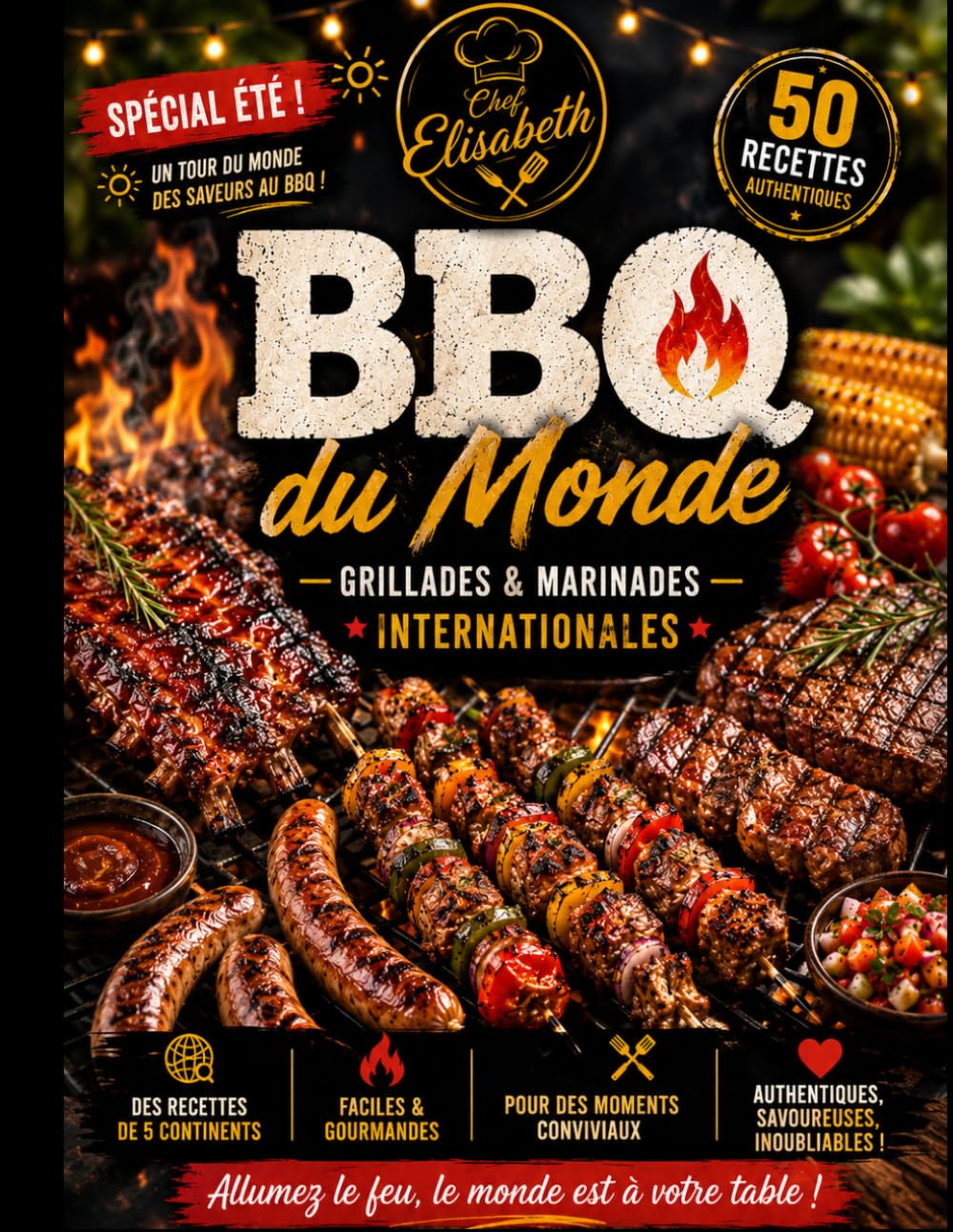 BBQ DU MONDE — SPÉCIAL ÉTÉ !: 50 Recettes de Grillades & Marinades Internationales