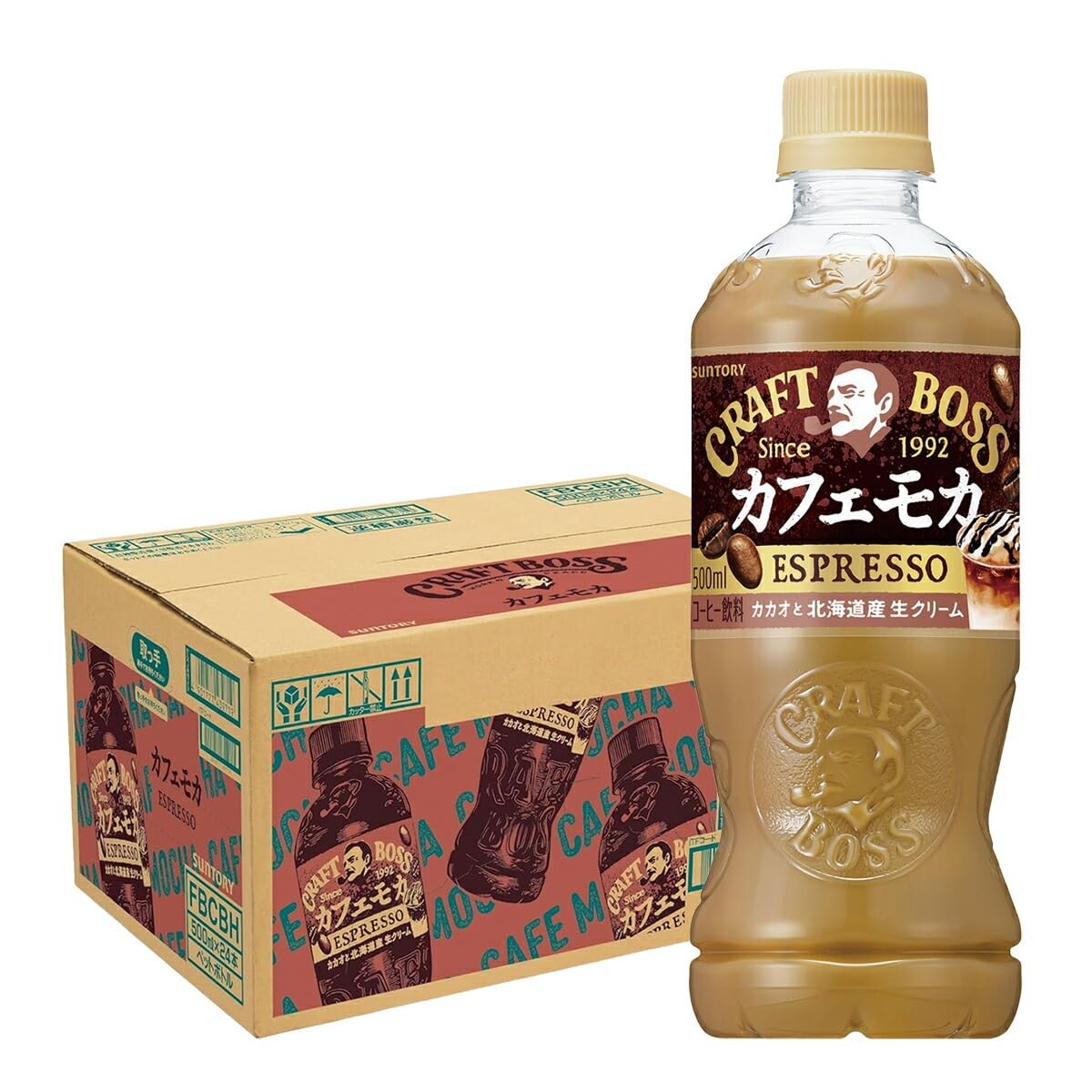 Amazon.co.jp: サントリー クラフトボス カフェモカ 500ml×1ケース/24