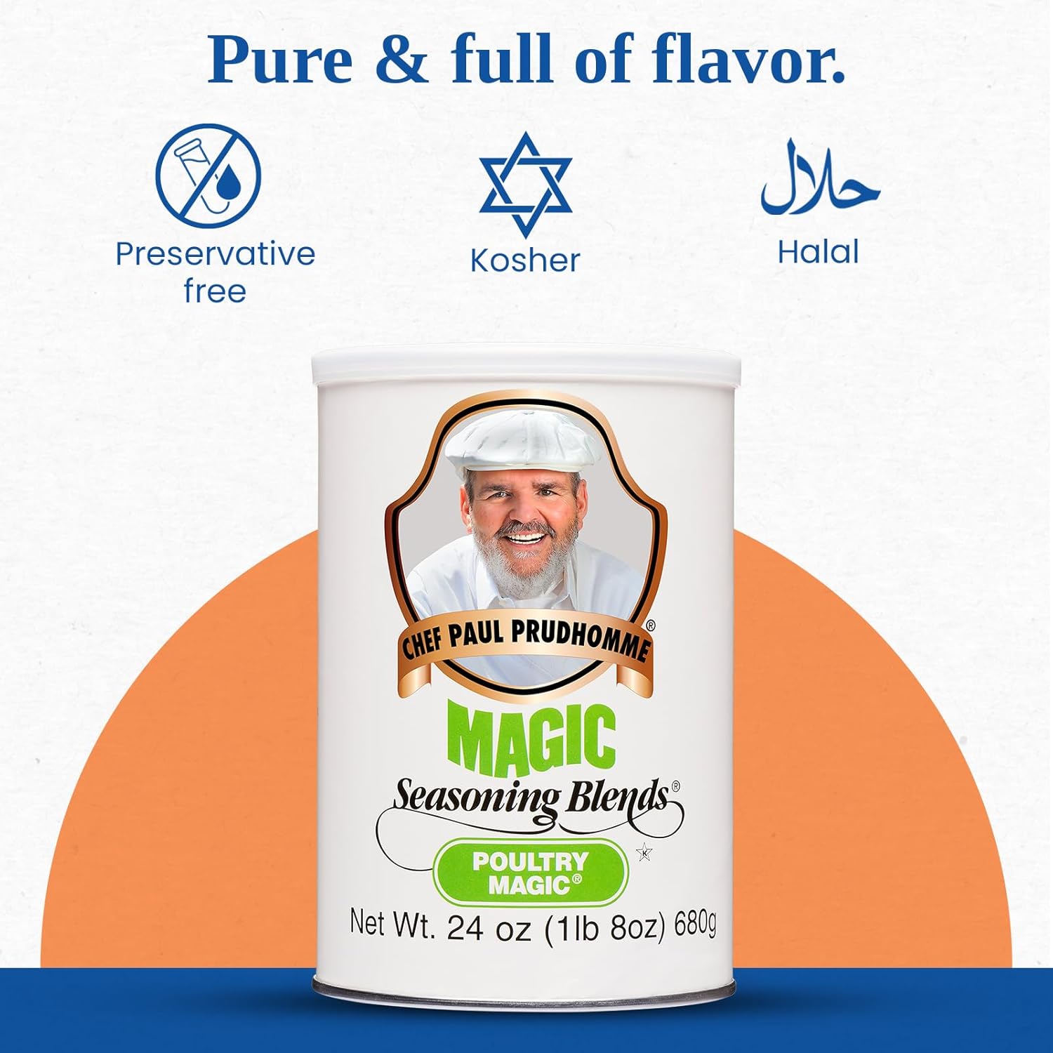 Magic Seasonings Blends Poultry Magic Seasoning, MSG-Free Chicken, Gluten-Free Rub, For Roasting, Grilling & Cooking, Kosher & Halal Certified, 24 oz