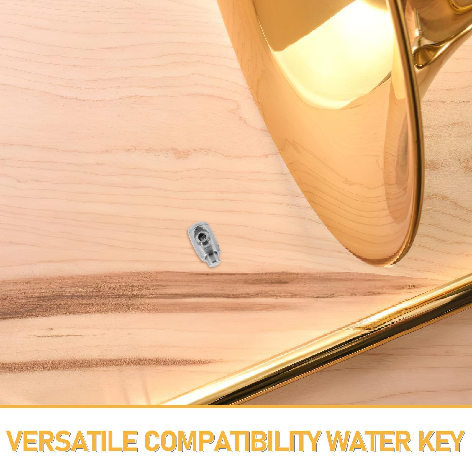 Accesorio de Repuesto para Válvula de Agua de Trompeta y Trombón, Pieza Metálica para Reparación y Cuidado de Instrumentos de Viento