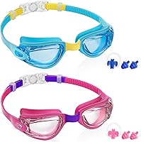 Vista 19 de Aegend - Gafas de natación de 2 unidades, gafas de natación para niños, niños y niñas de 3 a 14 años