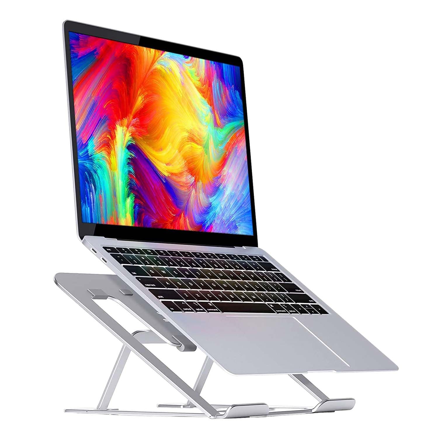 URBAN KINGS Aluminium Laptop Stand for Desk, Adjustable 6 Angle Laptop Riser for Laptops 13″ 14″ 15.6″ inch URBAN KINGS Aluminium Laptop Stand for Desk, Adjustable 6 Angle Laptop Riser for Laptops 13″ 14″ 15.6″ inch