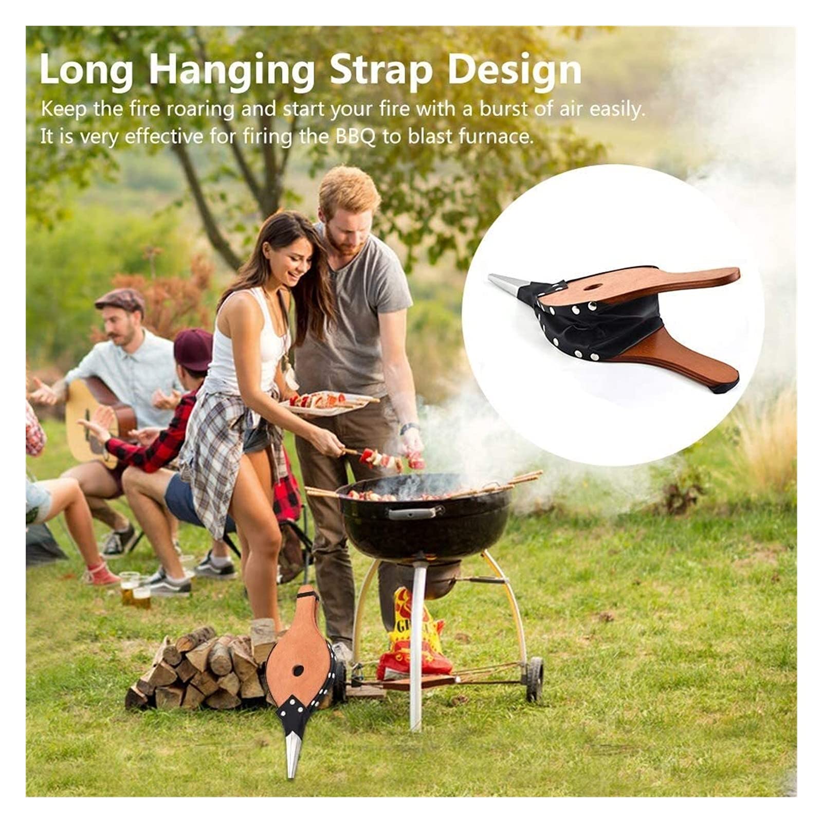 Souffleur Air Ventilateur De Barbecue électrique - Soufflet Portable Pour Feu - Camping, Pique-nique Allume Feu Ventilateur Sans Fil