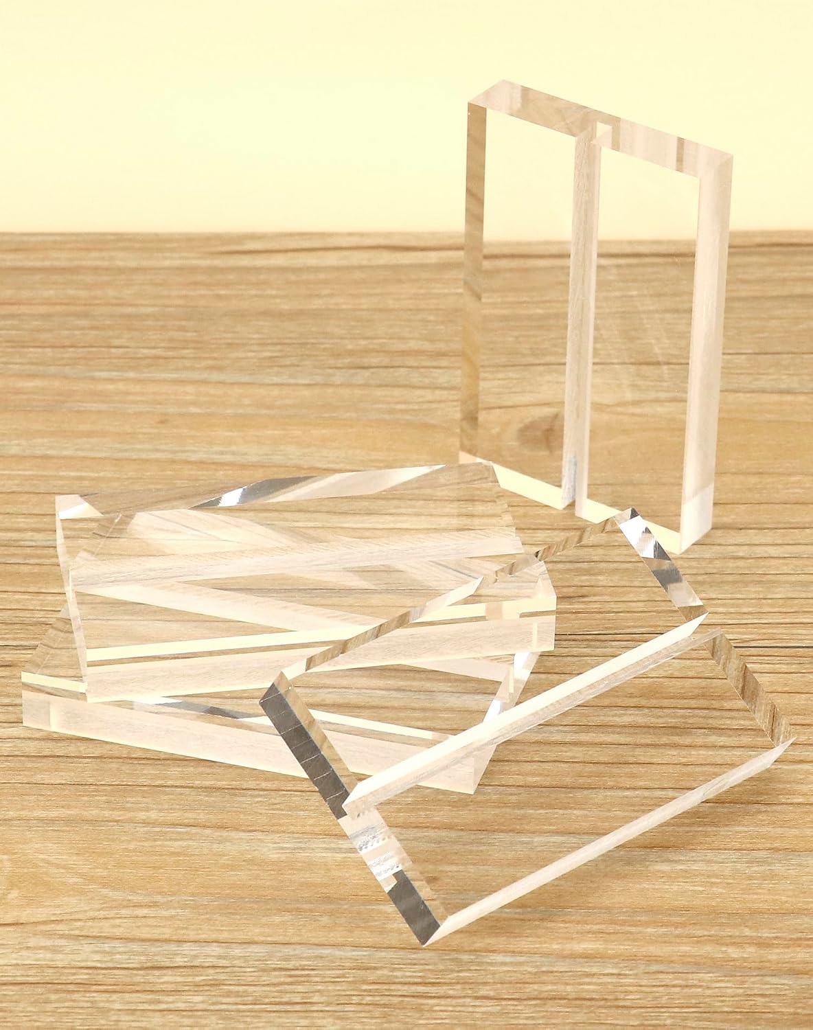 QWORK Acrylic Sign Holders, 30 Pack 3" Table Numbers Holder, Place Card Holder with Slot for Wedding, Numbers, Meeting, Sign, Car, Menu