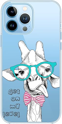 Miniatura 44 de Blingy's Funda para iPhone 13 Pro (6.1 pulgadas), lindo patrón de cerdo divertido estilo animal de dibujos animados, transparente, suave TPU funda
