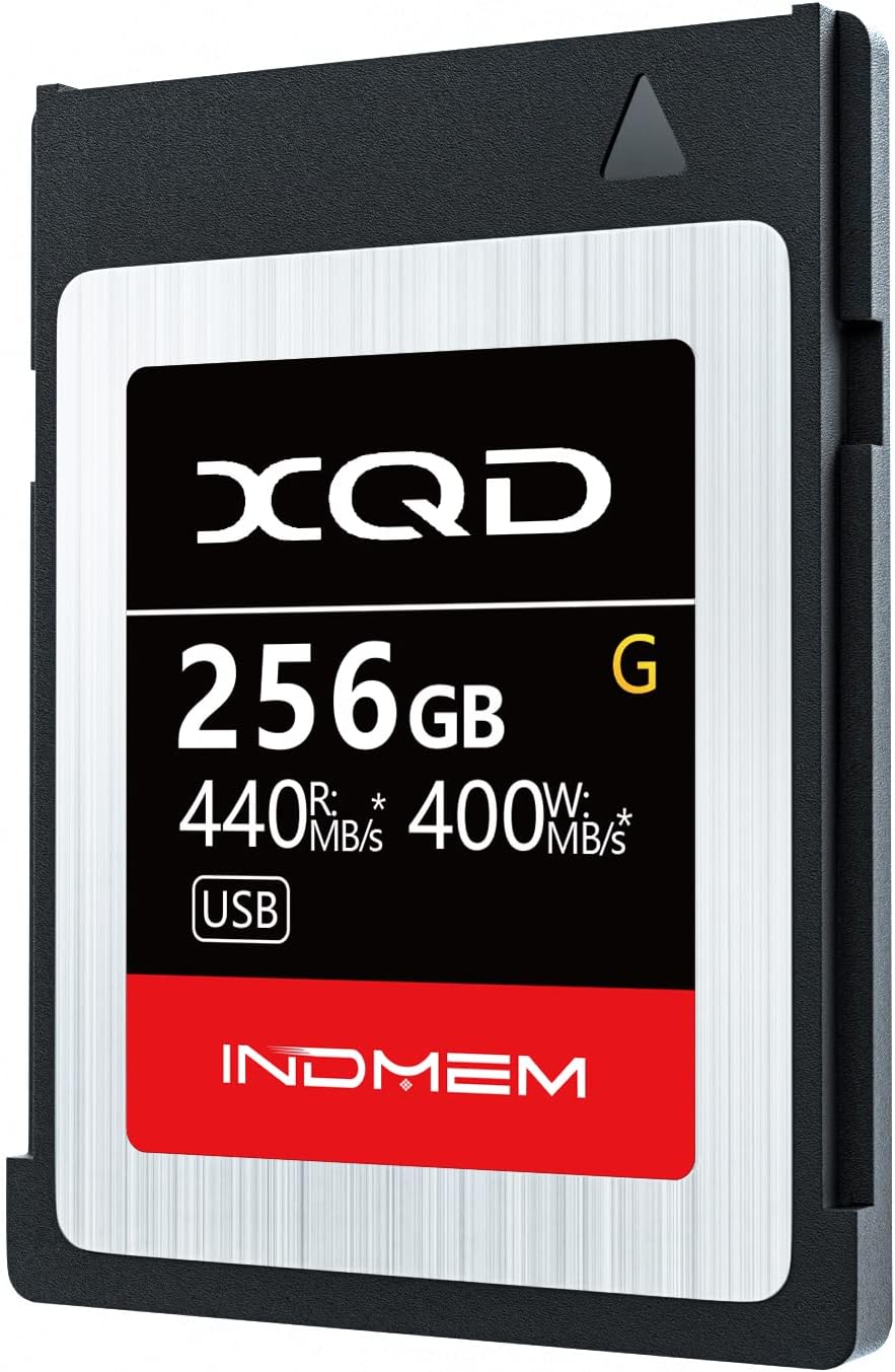 INDMEM XQD 256GB Memory Card, 5X Tough MLC XQD Flash Memory