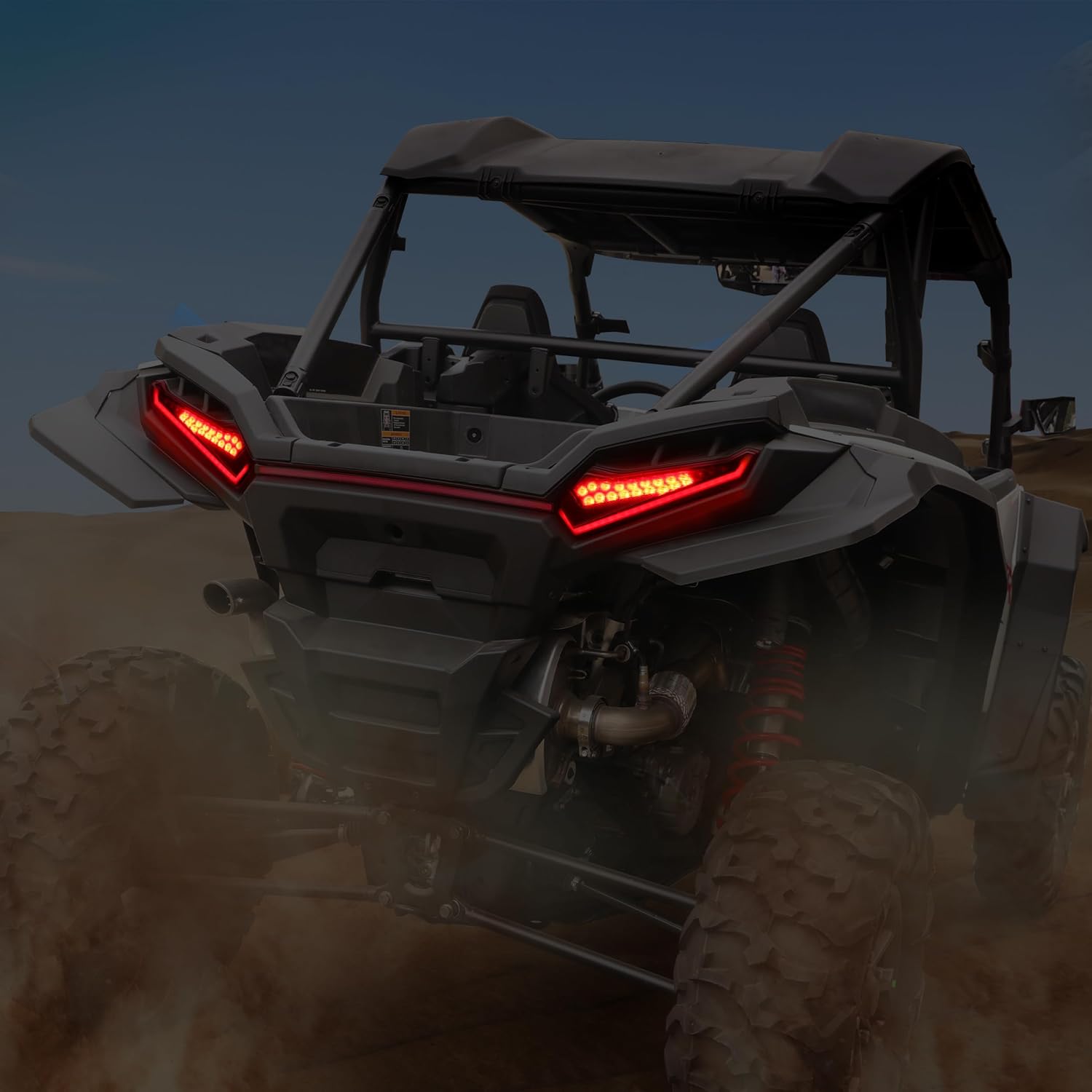 Red LED Tail Lights Compatible with Polaris RZR XP / XP4 1000 2024+ Accessories Replace #2415182, 2415183 Brake Stop Rear LampsTaillights (2PCS)