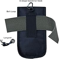 Vista 4 de Dual Phone Case for Two Phones, Maezar Belt Clip Pouch Holder for Men, Tactical Cell Phone Holster with Belt Loop, Multi Tool Phone Case, Waist