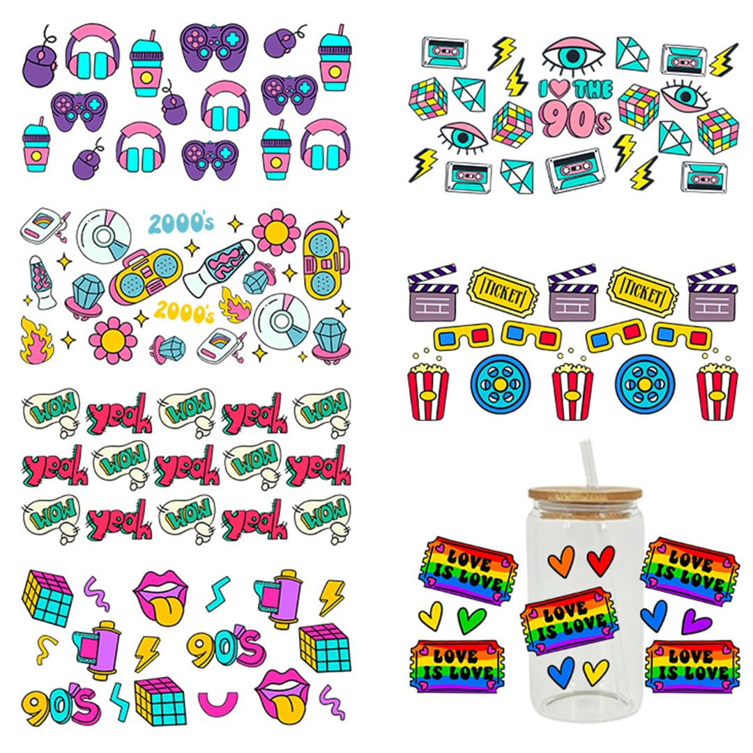 Amazon.co.jp: UVカップステッカー アイロン転写シート クリスタル