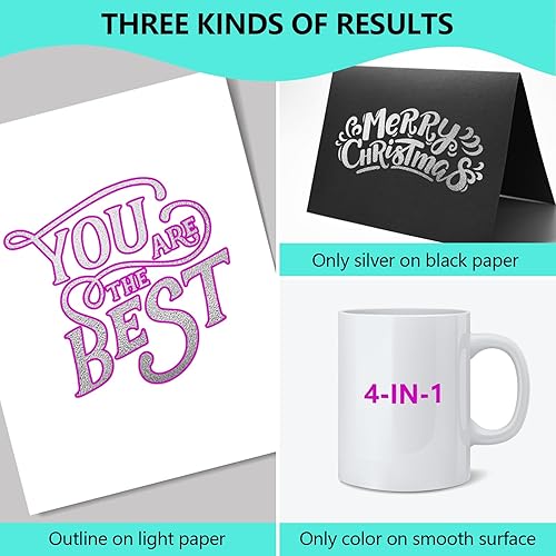 Miniatura 6 de ALEMHOP Marcadores de brillo - Bolígrafos de contorno  Relleno de cesta de Pascua, marcadores metálicos, kit de dibujo, bolígrafos divertidos,