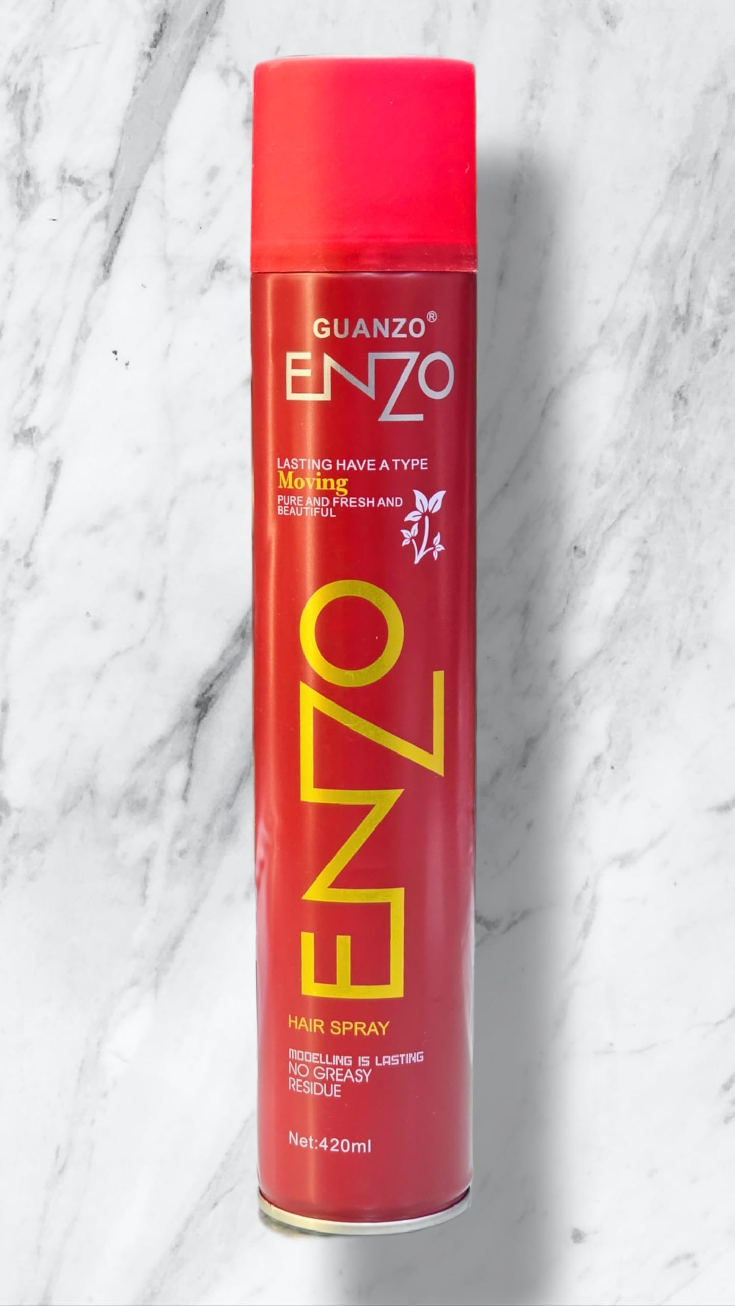 Enzo Premium Hair Spray For Hair Wigs And Patch | non- residue | 420ml | High Power