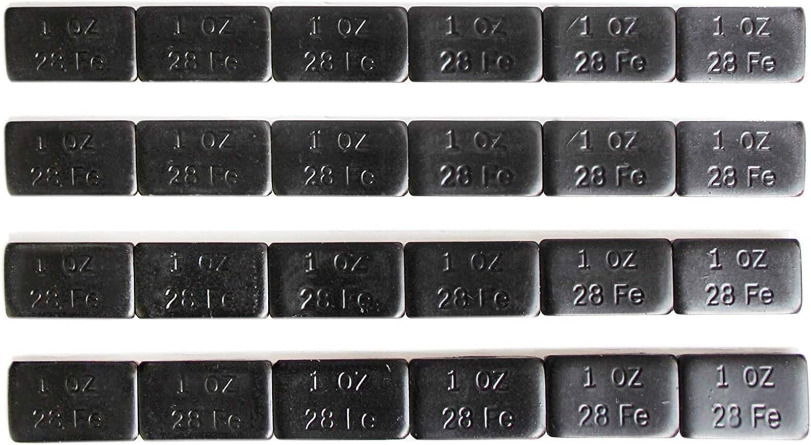 YIZBAP Wheel Weights Black 1oz, 72 oz/Box, 72pcs, with