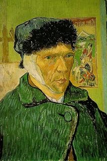 yhyjyzzjy Paint by Numbers Kit for Adults Van Gogh Self Portrait with Bandaged Ear and Pipe Oil Painting by Numbers Kit for Home Decor Gifts
