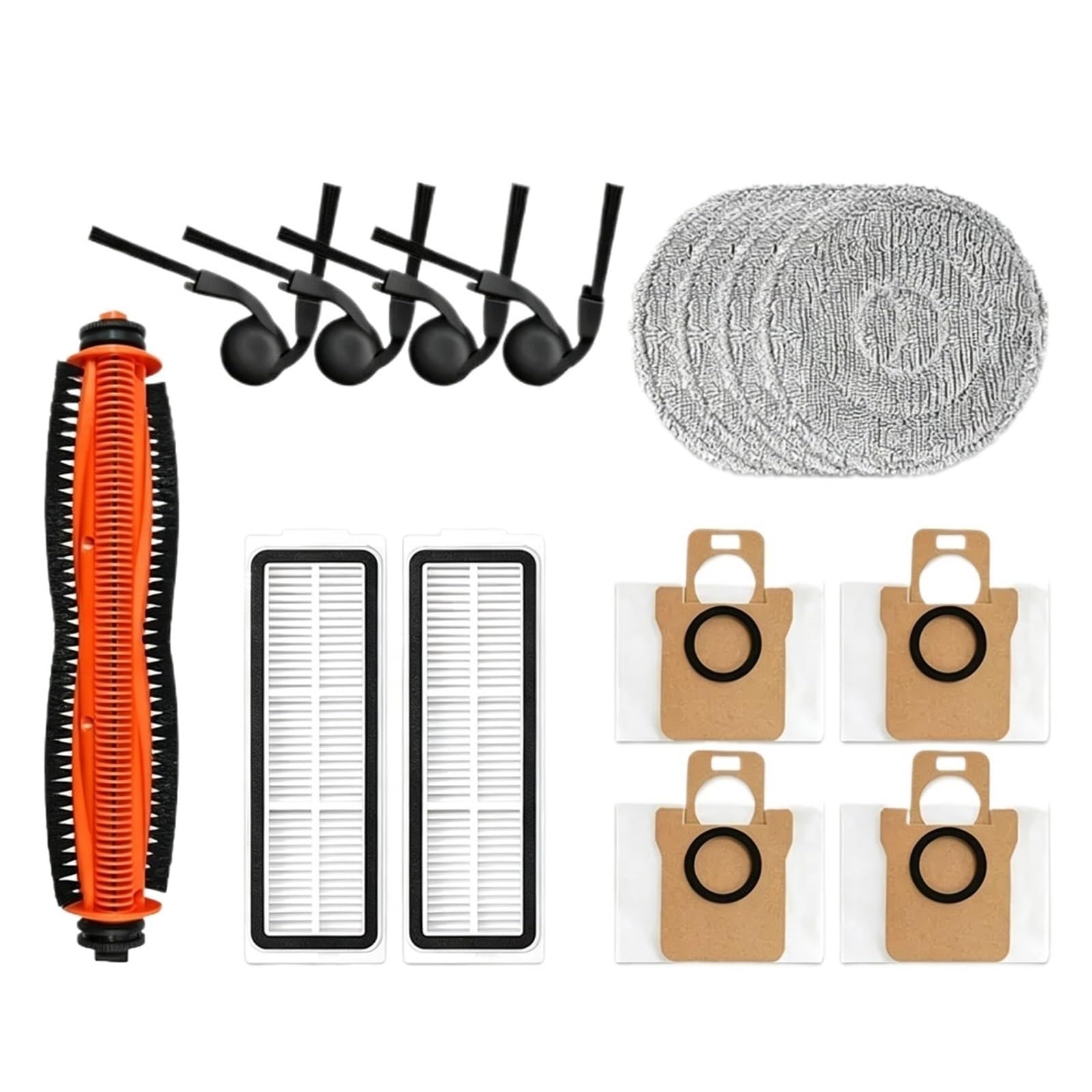 Compatible With Xiaomi Robot Vacuum 5 / OV31GL Cleaner Accessories Main Brush Side Brush Hepa Filter Mop Cloth Dust Bag Parts Spare(Combination Pack 3)