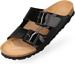 BOnova Schwanberg women’s sandal in 15 colours and from sizes 35 to 42. Summer sandal with cork footbed. Slippers for all year round. Made in the EU.