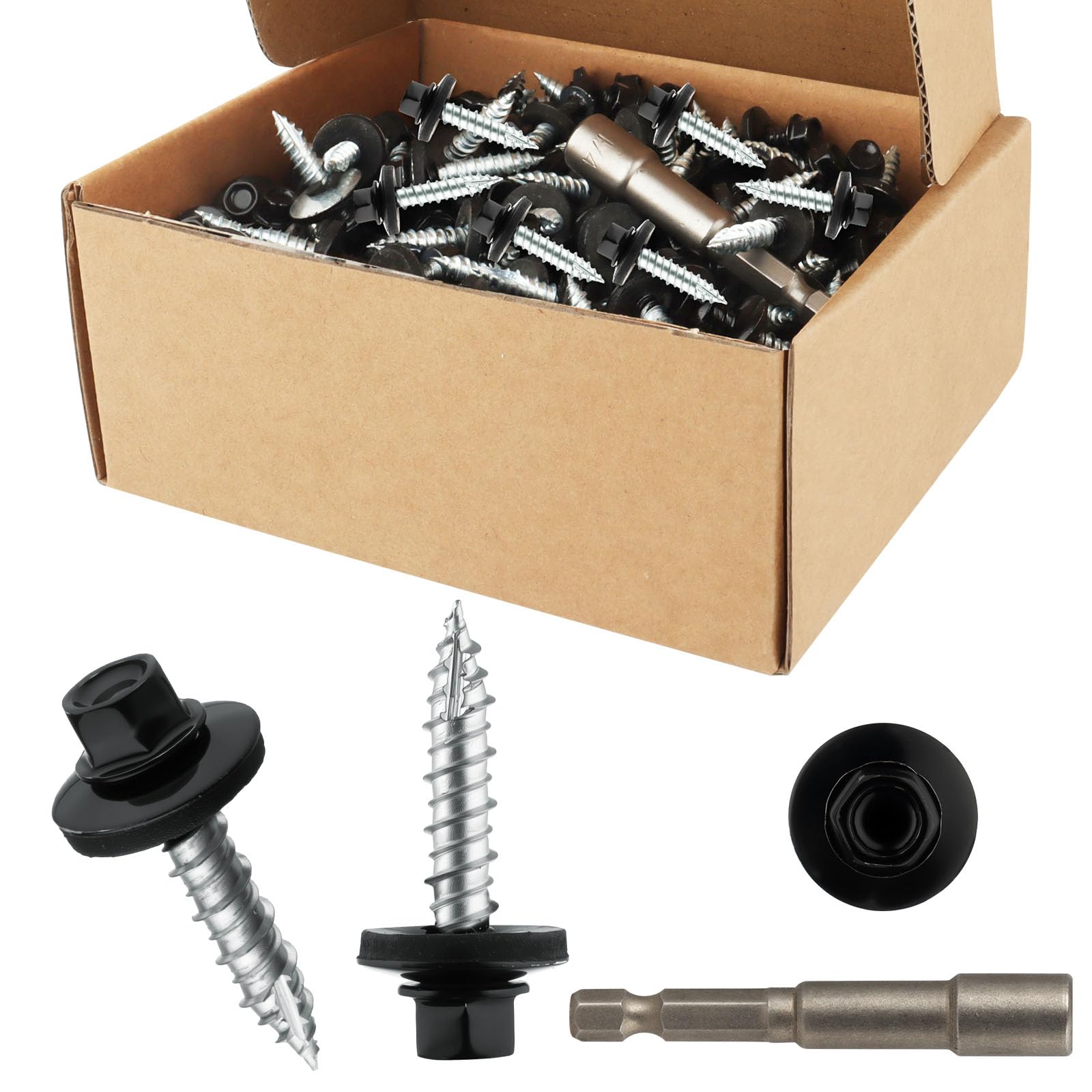 Metal Roofing Screws - 300 Pack #10 x 1 Inch -13