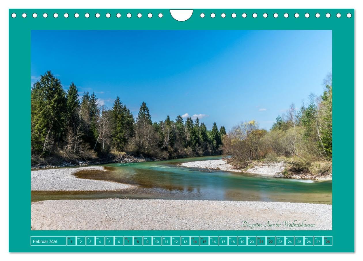 Flößerstadt Wolfratshausen (Wandkalender 2026 DIN A4 quer), CALVENDO Monatskalender: Die schönsten Motive aus Wolfratshausen (CALVENDO Orte)