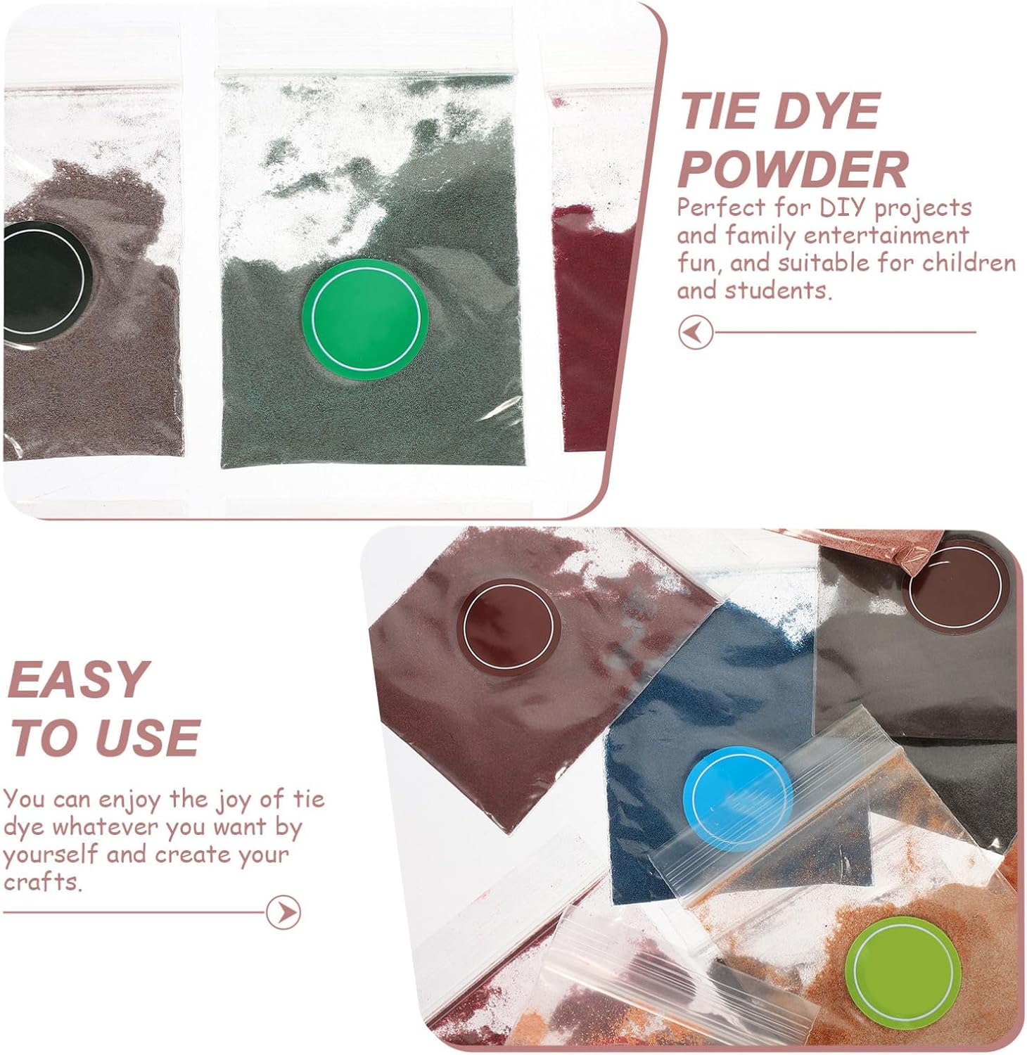 Powder Tie Dye Kits for Groups, Rich Colors for Fabric, Halloween Season