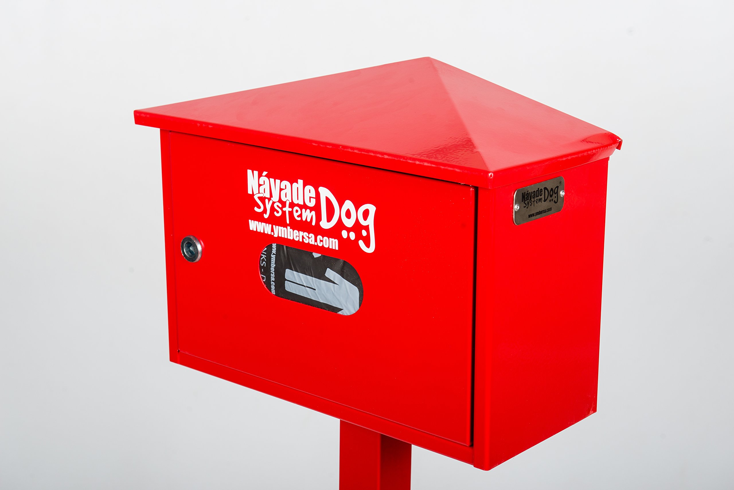Nayade System Dog: Dispenser esterna per sacchetti di raccolta di escrementi di animali regalo, 1 confezione da 5 sacchetti di carta (Confezione da 500)