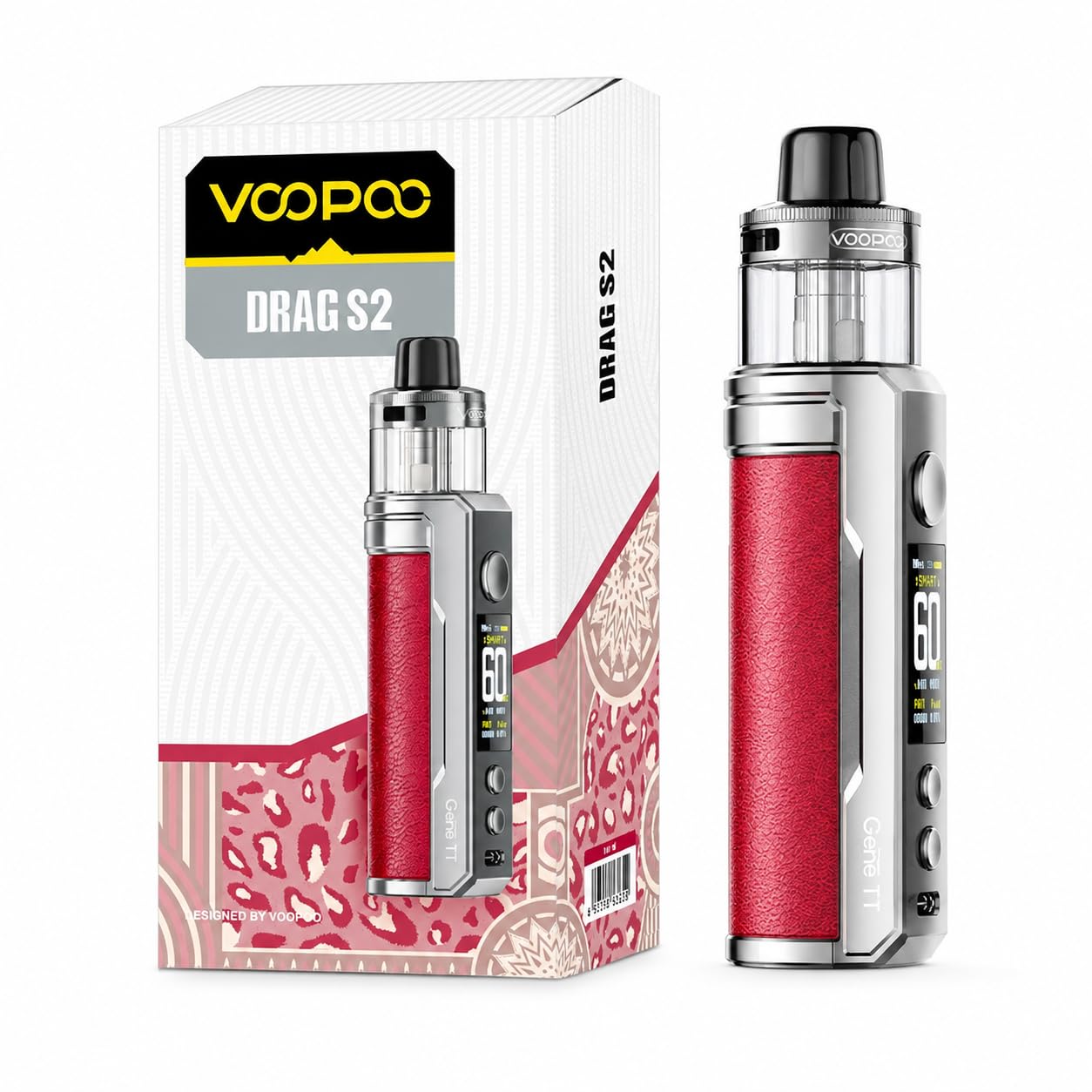 DRAG S2 | VOOPOO Drag S 2 Kit 60W 2500mAh battery + 5ml PNP-X Pod (PNP X  0.2 + PNP X 0.3 Coil) DTL E-Cigarette Vaporizer - Sans nicotine :  Amazon.fr: High-Tech