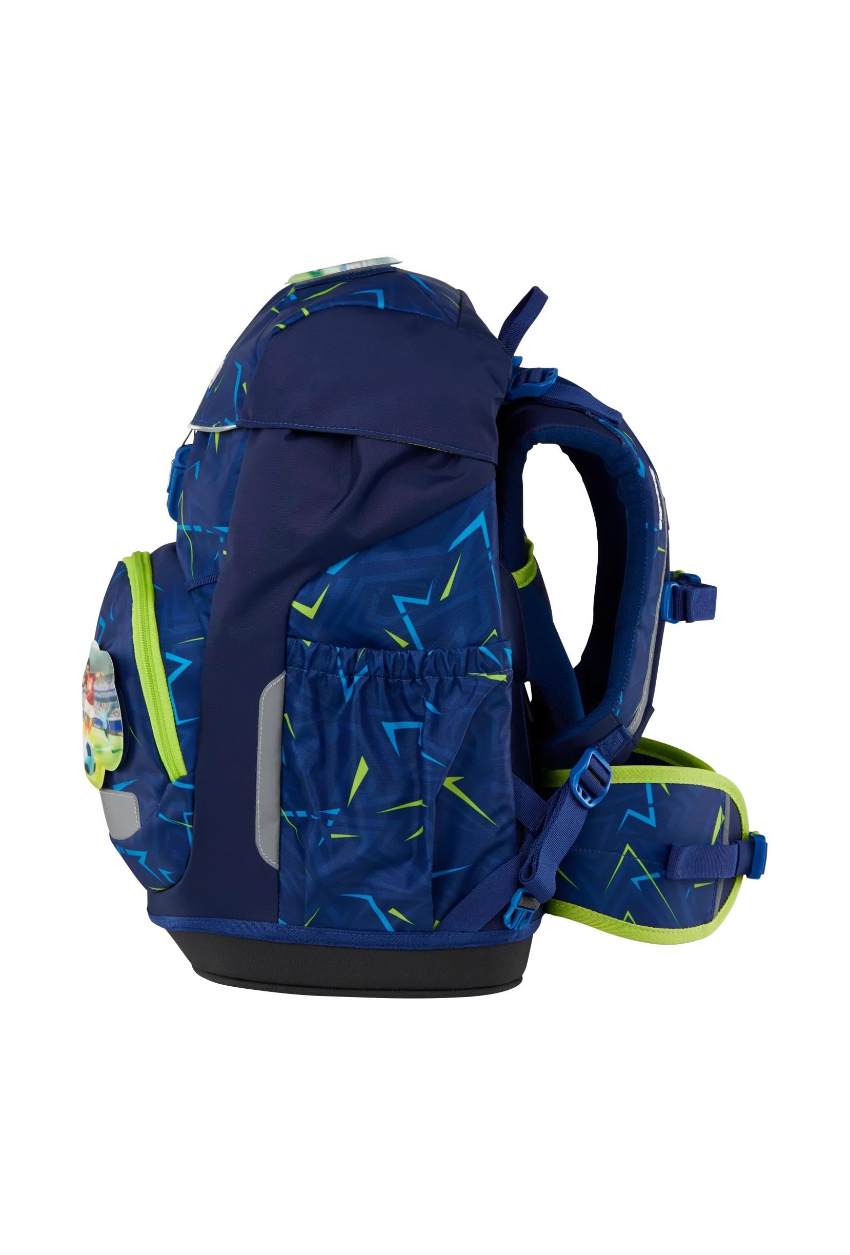 ergobag Elastyczny ergonomiczny lekki zestaw 24 litrów dla dziewczynek i chłopców, Przód Runbear - ciemnoniebieski, onesize, Zestaw do butów