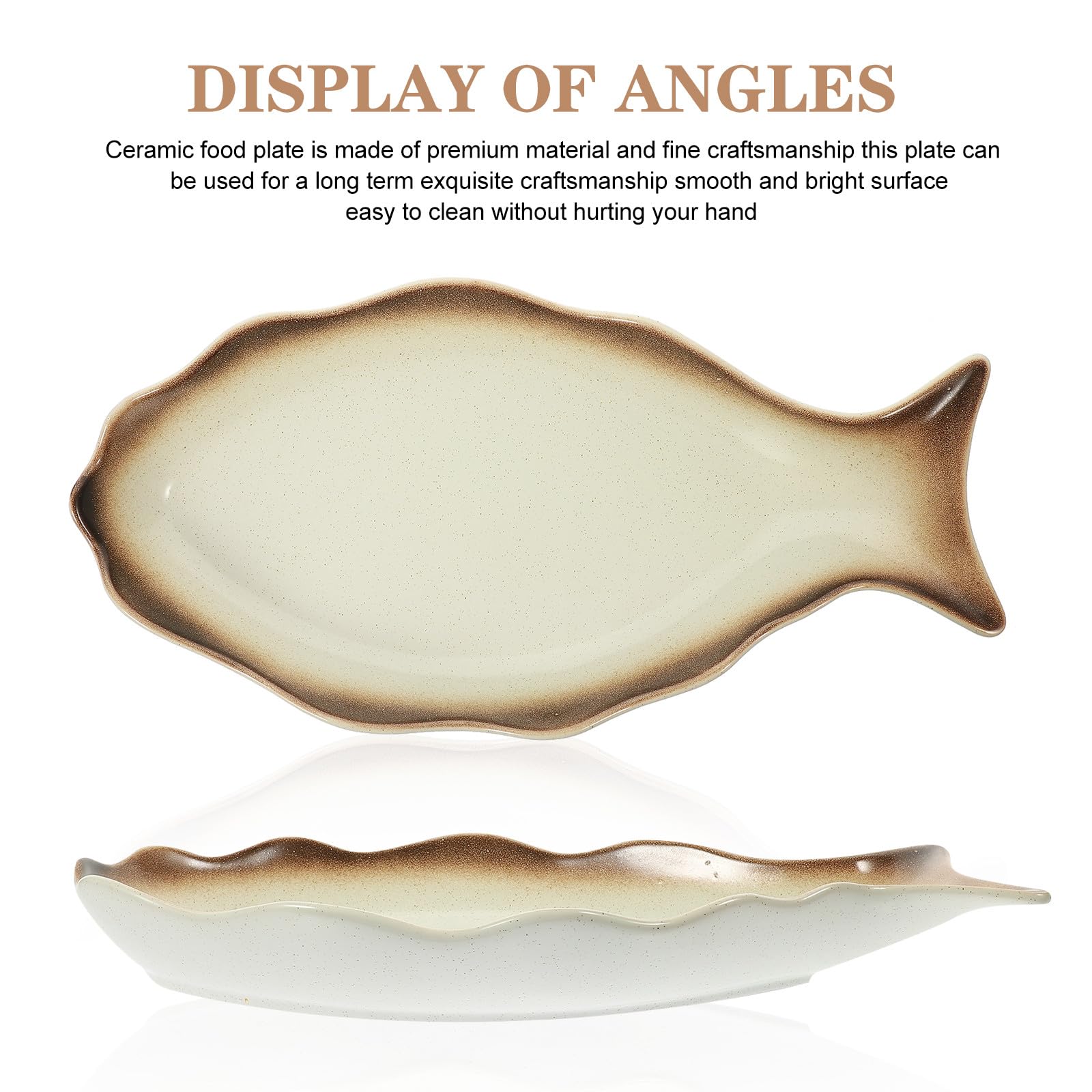 Assiette Blanc Surface Lisse et Brillante, Facile à Nettoyer en Céramique de Style Japonerie Grosse Taille Lors de Réunions Familiales pour Fruits et Desserts