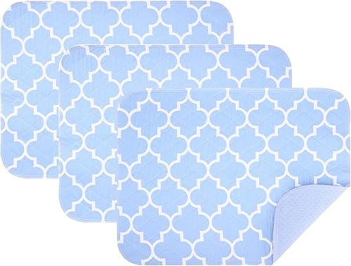 Miniatura 18 de OUTCREATOR® Almohadillas de cama lavables de 34 x 56 pulgadas (paquete de 2), protector de colchón para incontinencia, almohadillas antideslizantes