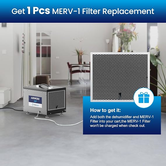 BaseAire Crawlspace 70 PPD Dehumidifier with Pump for 1000 Sq Ft