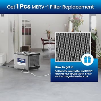 BaseAire Crawlspace 70 PPD Dehumidifier with Pump for 1000 Sq Ft