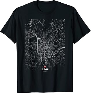graz austria City map Travel souvenir hometown T-Shirt