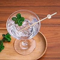 Vista 2 de 200 Piezas Palillos de Cóctel, Palillos de Dientes de 4.7 Pulgadas para Aperitivos, Palillos de Cóctel de Bambú Brochetas para Bebidas, Postres