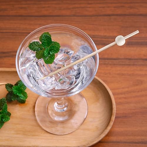 Miniatura 2 de 200 Piezas Palillos de Cóctel, Palillos de Dientes de 4.7 Pulgadas para Aperitivos, Palillos de Cóctel de Bambú Brochetas para Bebidas, Postres,