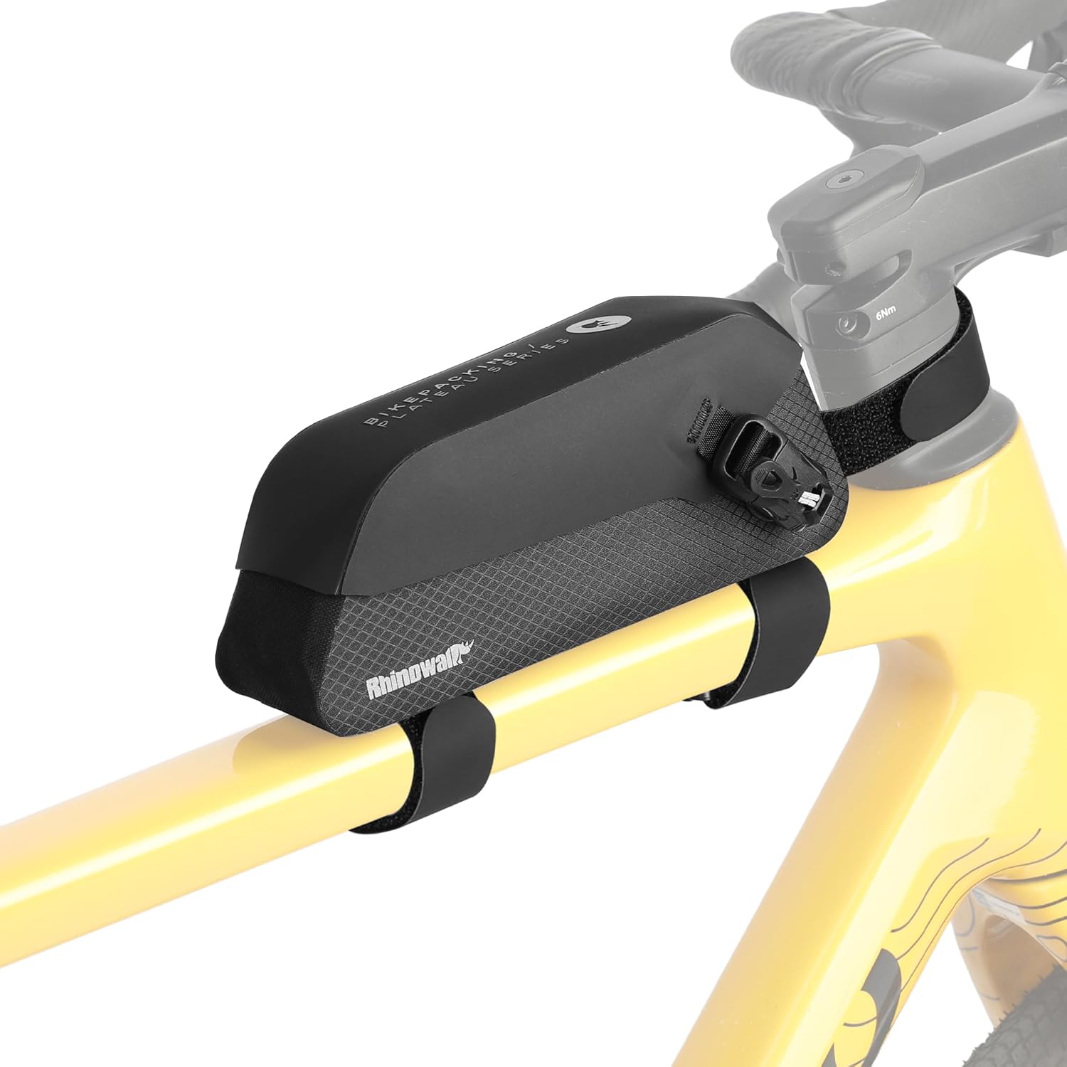 Rhinowalk Bike Top Tube Bag Waterproof IPX4 Magnetic Closure Frame Pouch for Road & MTB Slim Fit (Size 0.6L)