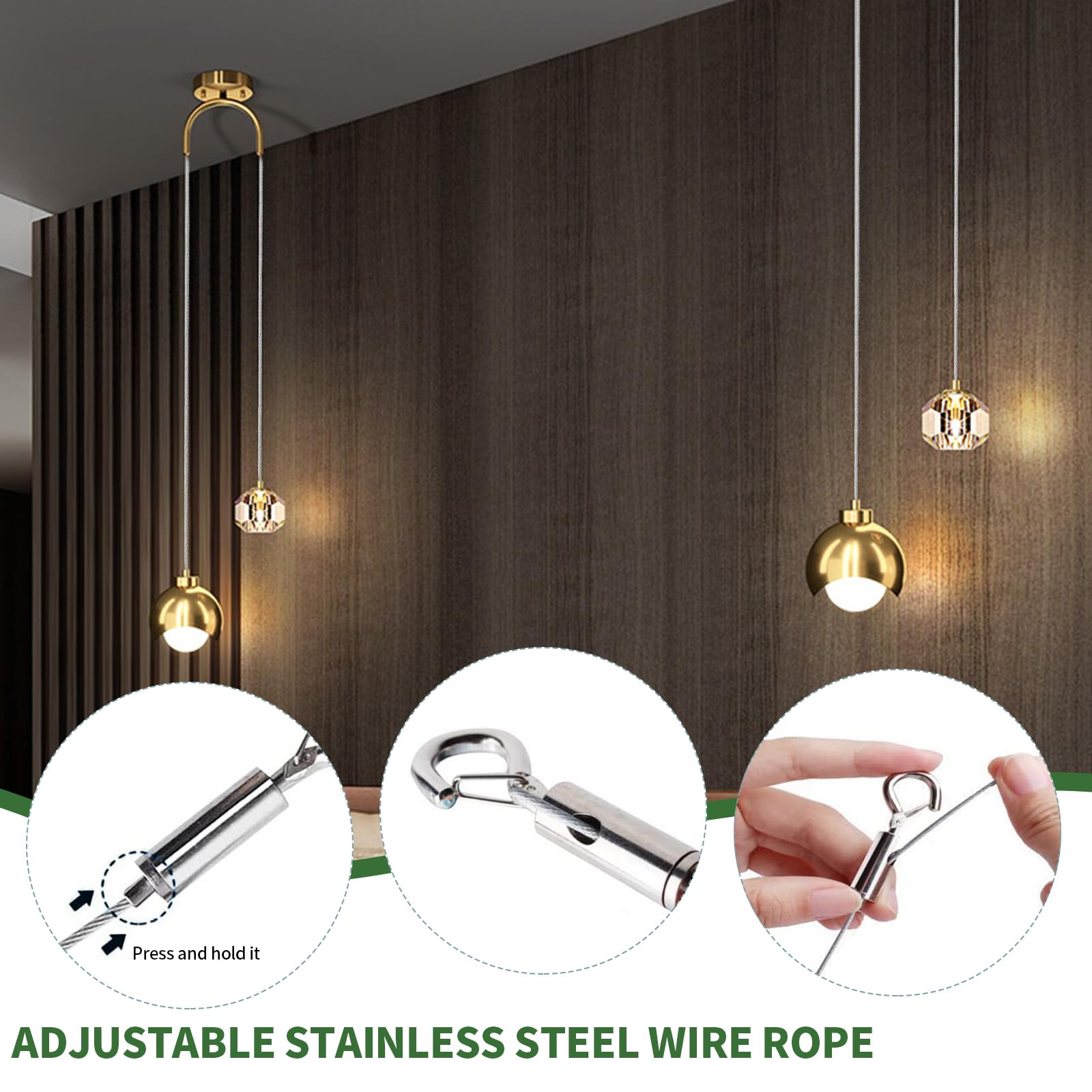 STAS cobra staalkabel (set van 2 stuks) - 150cm