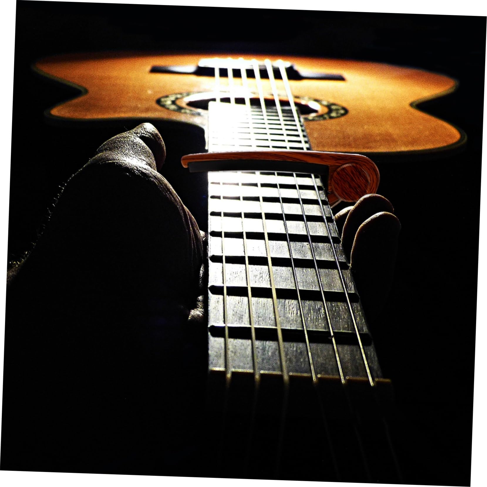 ibasenice 3pezzi Capo Per Chitarra e Ukulele Clip Di Accordatura Accessorio Musicale Per Musicisti e Principianti Facile Da Utilizzare e Riposizionare Senza Disturbare Intonazione