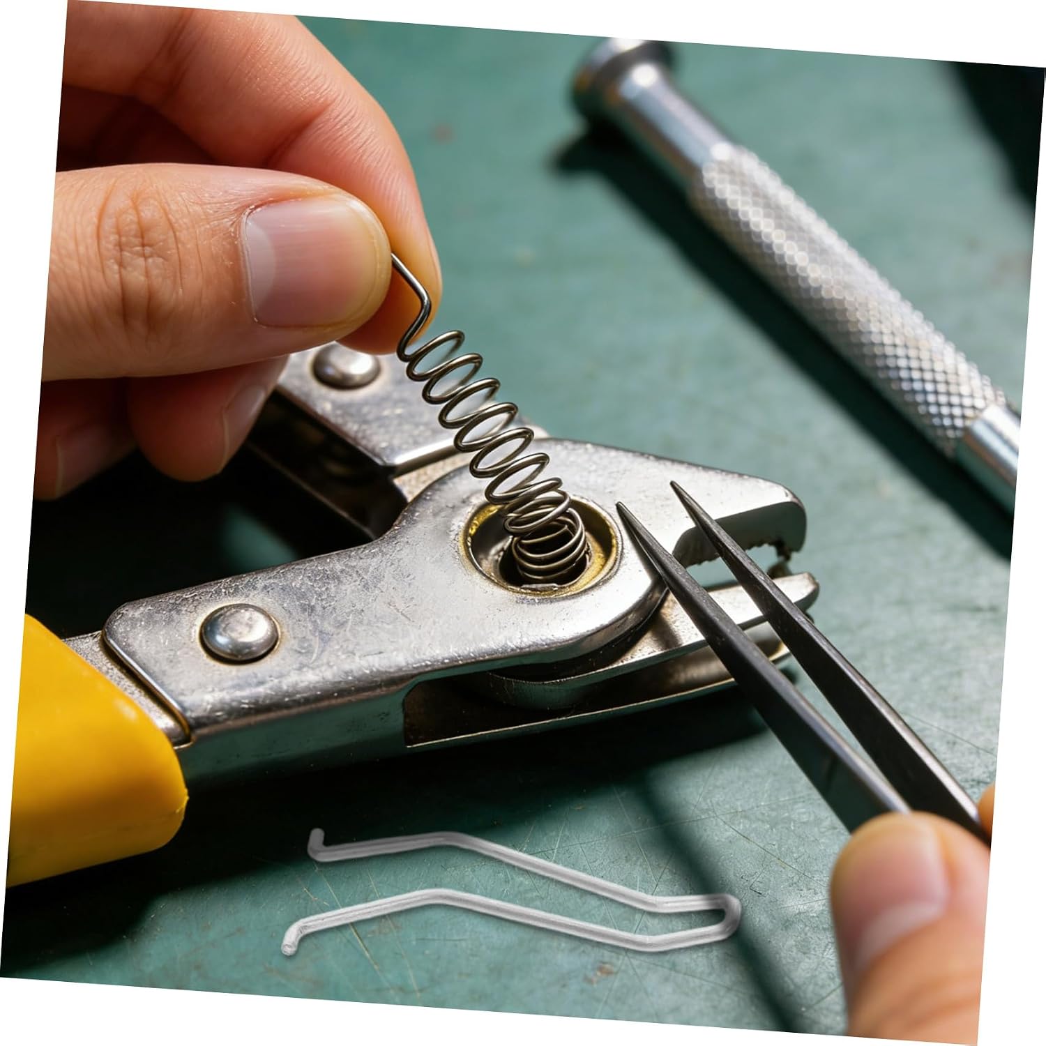 Operitacx Stainless Steel Pedicure Plier Spring Replacement 4pcs, Sturdy Nail Clipper Spring for Manicure and Toenail Cutter Accessories, Footcare Tool Repair Parts