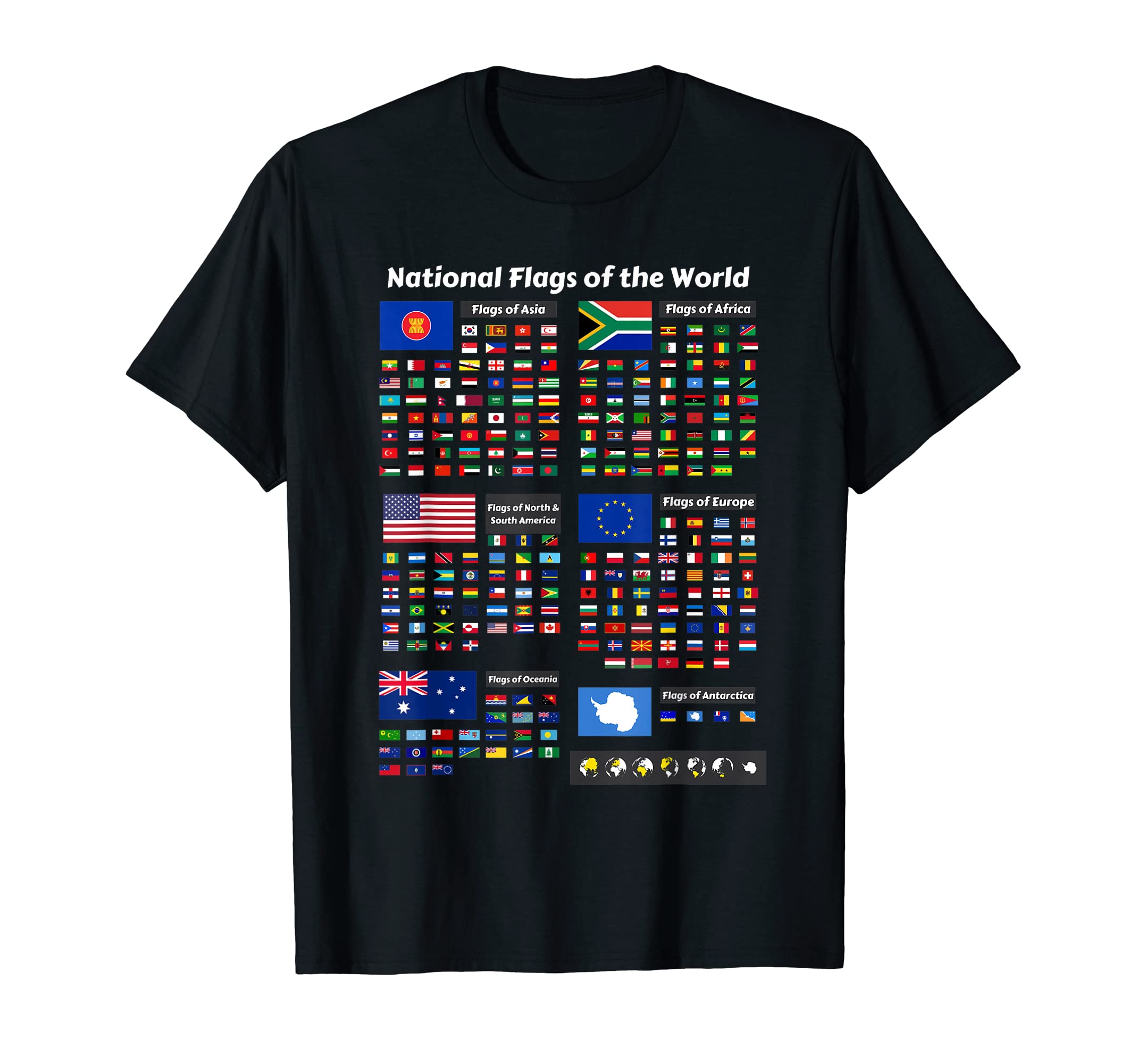 Flags of the Countries of the World InternationalGift T-Shirt