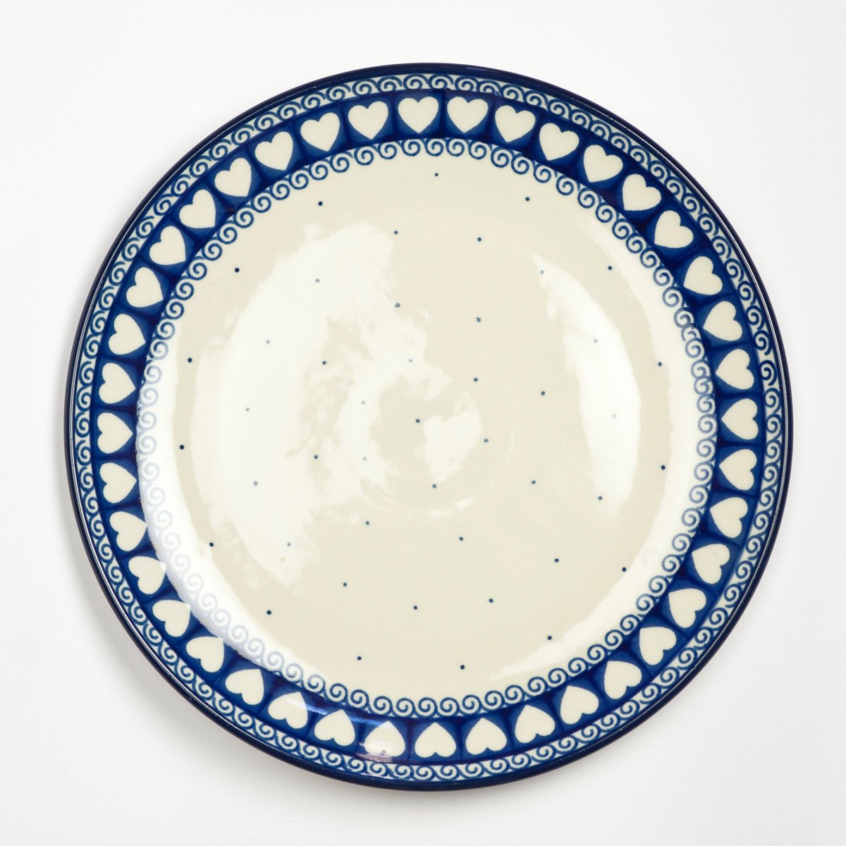 Polish Pottery 25cm Plate - Light Hearted