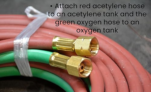 Miniatura 5 de Hot Max 24112 Manguera de oxiacetileno de 316 pulgadas por 25 pies, grado R