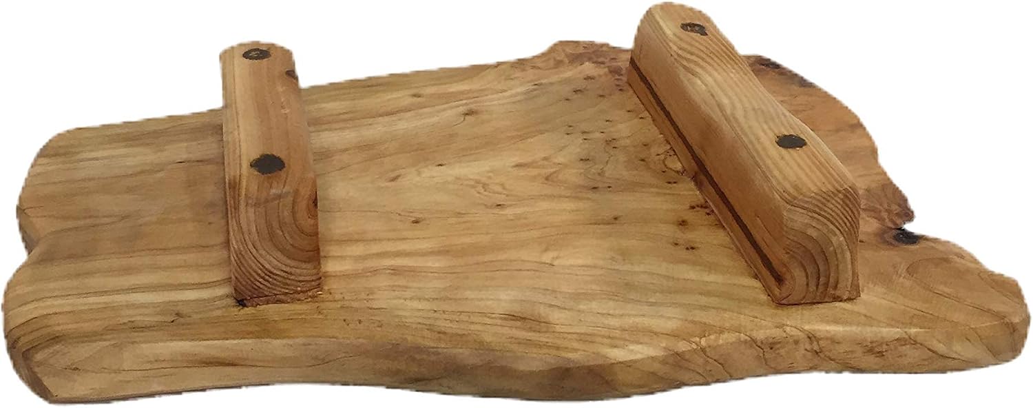 Greener Valley Root Wood Footed Platter