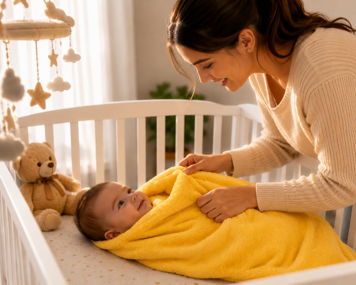 BRANDONN Baby Blanket Combo Pack - Soft & Warm -4
