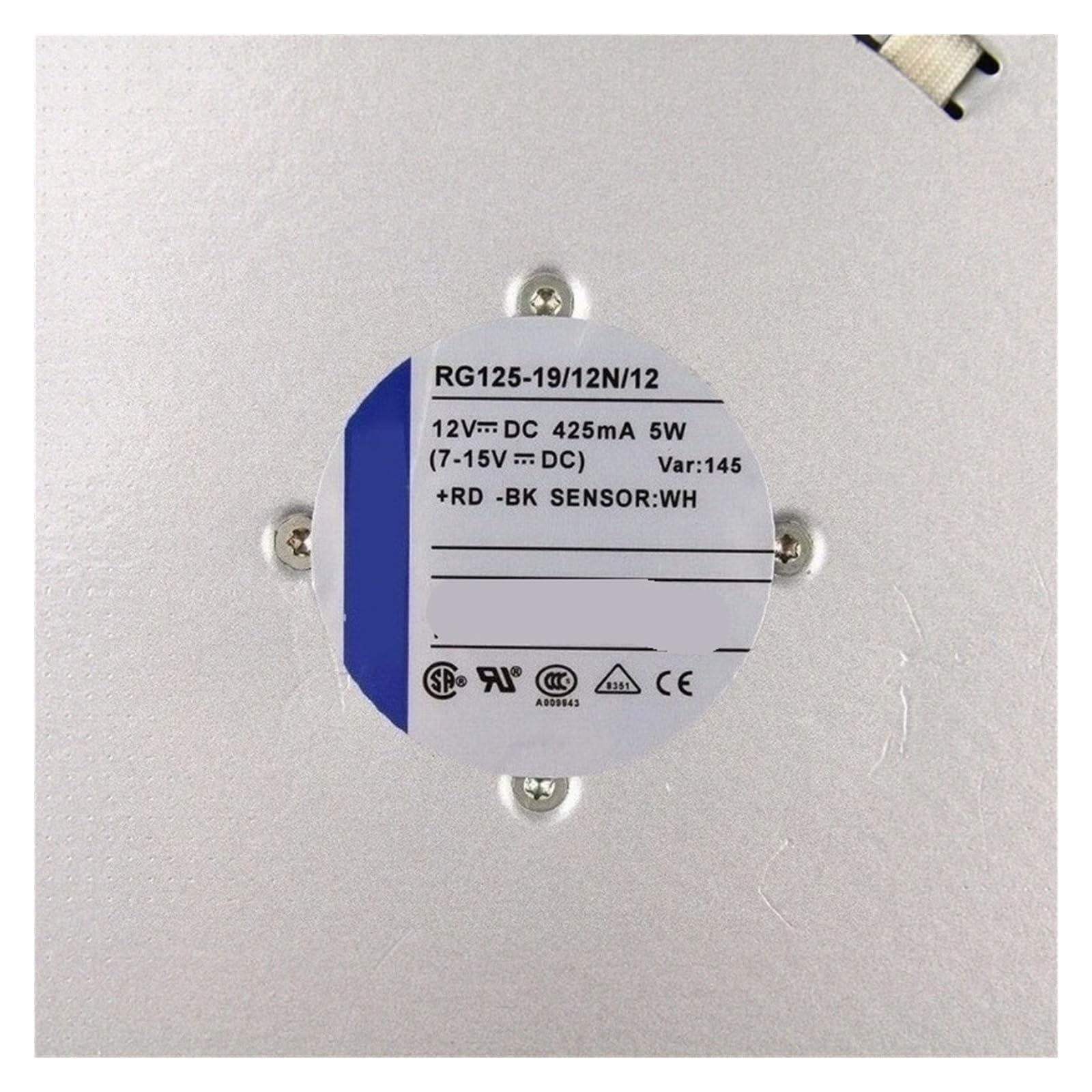Ventilateur RG125-19 14N 2 centrifuge pour systèmes d'aération