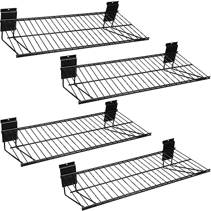 Gisafai 4 Pcs Slatwall Shelf 24
