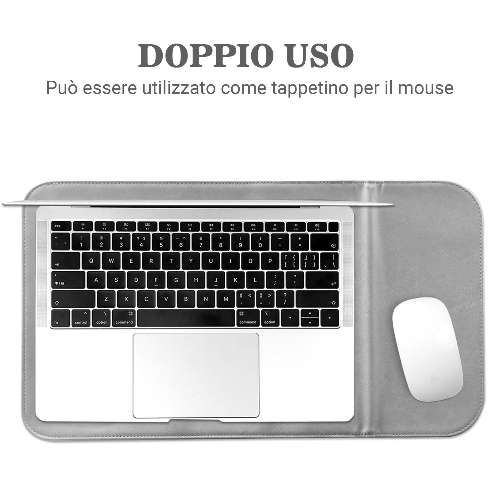 TECOOL Custodia PC 13-13,3 Pollici In Pelle Sintetica: Compatibile MacBook Air/Pro, Surface, MateBook – Retrò Rosa