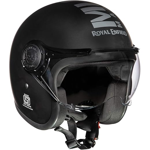Royal Enfield Open Face Helmet MATT Black 62 CM